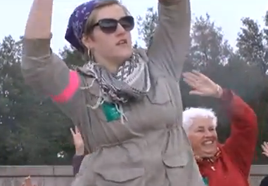Equal Pay Flash Mob Held At Lincoln Memorial