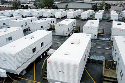 TRIBES FORCED INTO FEMA TRAILERS
